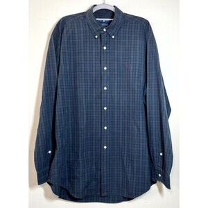 Ralph Lauren Blake Button Down Shirt Adult Large Long Sleeve Plaid Cotton Men’s